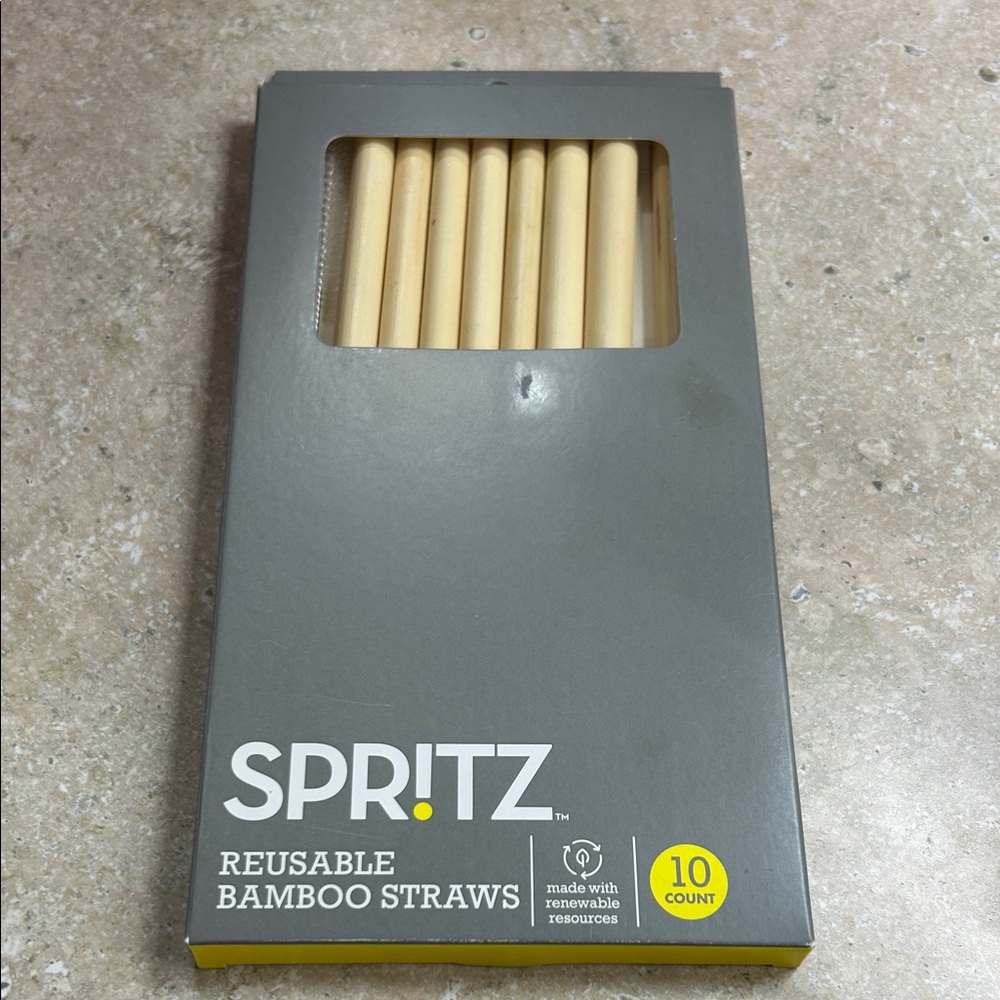 Spritz Natural Bamboo Drinking Straws